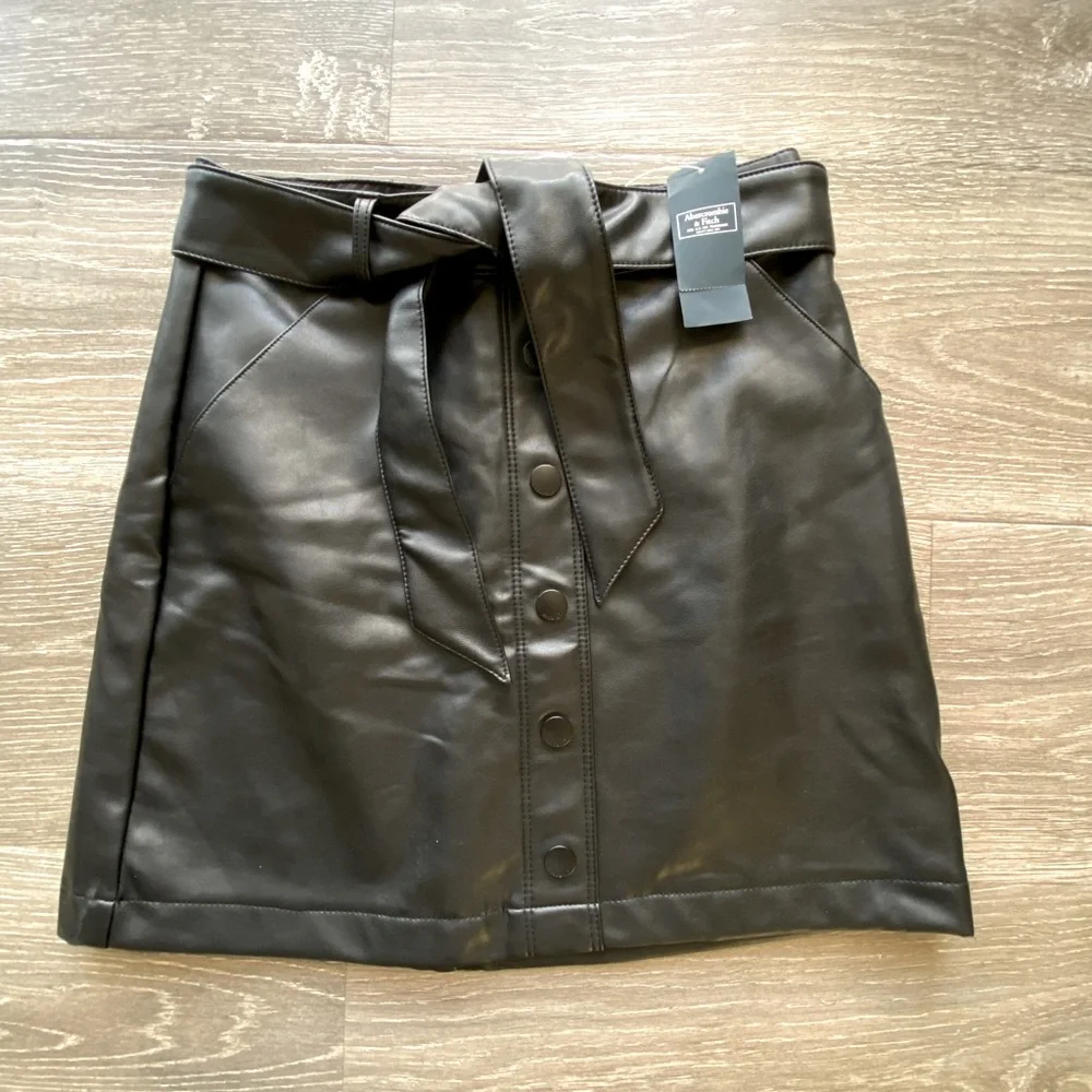 Abercrombie & Fitch Vegan Leather Skirt